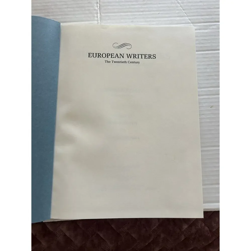 1990‎ European Writers The Twentieth Century George Stade Coffee Table Book